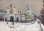 Maurice Utrillo Notre-Dame de Clignantcourt, 1912 oil painting reproduction