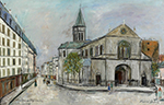 Maurice Utrillo Notre-Dame de Clignantcourt, 1938-39 oil painting reproduction