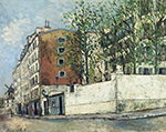 Maurice Utrillo Orchampt Street in Montmartre, 1910 oil painting reproduction