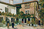 Maurice Utrillo Perouges, Ain, 1921 oil painting reproduction