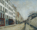 Maurice Utrillo Poissonniers Street at Montmartre, 1910 oil painting reproduction