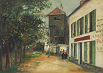 Maurice Utrillo Restaurant with View on a Mill at Sannois, 1919 oil painting reproduction