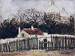 Maurice Utrillo Sacre-Coeur, Montmartre, Barnes Foundation oil painting reproduction