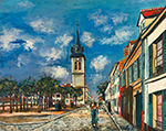 Maurice Utrillo Saint Barthelemy Squere and the Church, Melun (Seine and Marne), 1922 oil painting reproduction