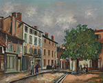 Maurice Utrillo Saint-Leger Street, 1928 oil painting reproduction