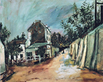 Maurice Utrillo Saint-Vincent Street and the Lapin Agile, 1917 oil painting reproduction