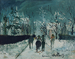 Maurice Utrillo Snowy Landscape, 1917 oil painting reproduction