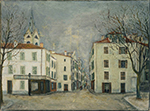Maurice Utrillo Souvigny, La Grande Place, 1912 oil painting reproduction