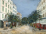 Maurice Utrillo Street at Hyeres, 1912 oil painting reproduction