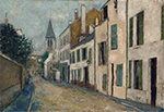 Maurice Utrillo Street at Stains (Seine-Saint-Denis), 1911 oil painting reproduction