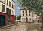 Maurice Utrillo Street in Nanterre, 1913 oil painting reproduction