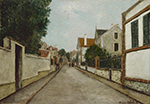 Maurice Utrillo Street in Sannois, 1912-13 oil painting reproduction