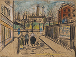 Maurice Utrillo Street Scene, 1928 oil painting reproduction
