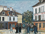 Maurice Utrillo Tertre Square at Montmartre, 1922 oil painting reproduction