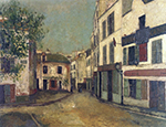 Maurice Utrillo Tertre Square in Montmartre, 1910 oil painting reproduction