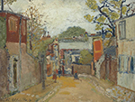 Maurice Utrillo The Abreuvoir Street, 1905-06 oil painting reproduction