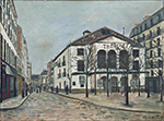 Maurice Utrillo The Atelier Theatre at Montmartre, 1918 oil painting reproduction