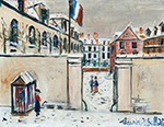 Maurice Utrillo The Barn at Soissons, 1933 oil painting reproduction