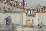 Maurice Utrillo The Barn, Morland Boulevard oil painting reproduction