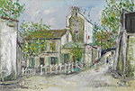 Maurice Utrillo The Cabaret of Lapin Agile at Montmartre, 1936 oil painting reproduction