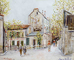 Maurice Utrillo The Cabaret of Lapin Agile at Montmartre, 1937 oil painting reproduction