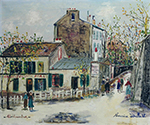 Maurice Utrillo The Cabaret of Lapin Agile at Montmartre, 1944 oil painting reproduction