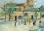 Maurice Utrillo The Cabaret of Lapin Agile at Montmartre, 1952 oil painting reproduction