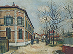Maurice Utrillo The Carnot School at Argenteuil oil painting reproduction