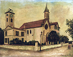 Maurice Utrillo The Church at Beaulieu, 1916 oil painting reproduction