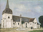 Maurice Utrillo The Church at St. Hilaire, 1911 oil painting reproduction