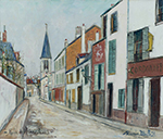 Maurice Utrillo The Church at Stains (Seine), 1937 oil painting reproduction