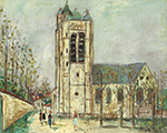 Maurice Utrillo The Church Fert-Milon, 1940 oil painting reproduction