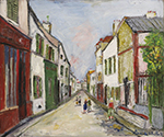 Maurice Utrillo The Damiette Street at Sannois, 1937 oil painting reproduction