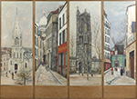 Maurice Utrillo The Folding Screen, 1939 oil painting reproduction