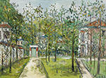 Maurice Utrillo The Garden of Utrillo at Vesinet (Yvelines), 1938 oil painting reproduction