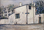 Maurice Utrillo The House of Berlioz at Montmartre, 1914 oil painting reproduction
