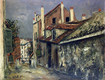 Maurice Utrillo The House of Mimi Pinson in Montmartre, 1915 oil painting reproduction