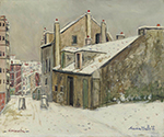 Maurice Utrillo The House of Mimi Pinson under the Snow, 1931-32 oil painting reproduction