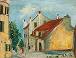 Maurice Utrillo The House of Mimi Pinson, Montmartre, 1910-12 oil painting reproduction