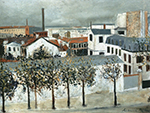 Maurice Utrillo The Plant in the City oil painting reproduction