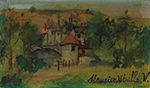 Maurice Utrillo The Small Castle in Beaujolais, 1918-20 oil painting reproduction