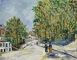 Maurice Utrillo The Square of Minimes at Lyon-Saint-Just, 1934 oil painting reproduction