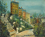Maurice Utrillo The Stairs of Montmartre, 1914 oil painting reproduction