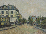 Maurice Utrillo Three Streets at Montmagny (Val-d'Oise), 1908 oil painting reproduction