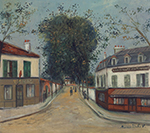 Maurice Utrillo Townscape of Faubourg, 1915 oil painting reproduction