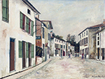 Maurice Utrillo Village Square, 1917 oil painting reproduction