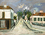 Maurice Utrillo Village Street, 1915 oil painting reproduction