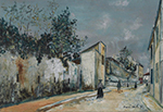 Maurice Utrillo Village Street-2 oil painting reproduction