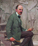 Robert Vonnoh Daniel Chester French in His Chesterwood Studio oil painting reproduction