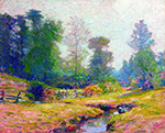 Robert Vonnoh Morning, Pleasant Valley, Lyme, Connecticut oil painting reproduction